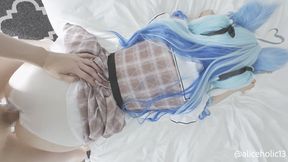 VTuber cosplay cumshot, multi-orgasm&#x1F4A6; milk