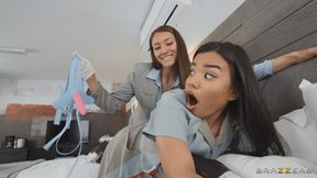 Wonderful hot lesbians memorable Brazzers clip