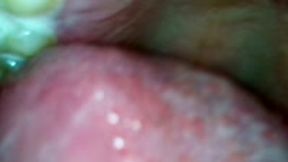 Teenie in Giantess Huge Mouth as she Brushes her Huge Teeth POV 4k smaller