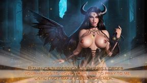 Ritual of submission Lilith: I will order your hands to move, your lips to pray to me, until I not make you blasphemer