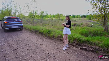 Bratty Stepsister Gets Caught Sneaking Out &ndash_ Rough Fun in the Woods