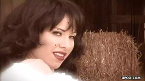 Big cock in the hay fucked Kelly Erikson with big tits.