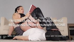 Mistress Kitty Babalon's Human Furniture Storytime Ass Smother HD | Facesitting | Queening