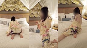free pose wearing japanese kimono