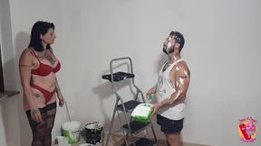 He paints and she is enchanted