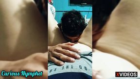 curious nymphet - competition blowjob masturbation