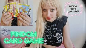 Findom card game : Pick a card - Pick a debt