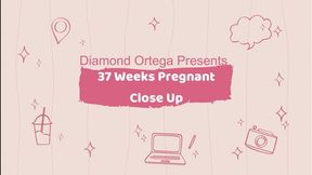 37 Weeks Pregnant Close Up