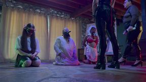 Double Penetrated Wookiee Orgy Slaves Gang-Banged Repeatedly on Red-Room Floor