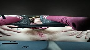 pussy out road trip public car masturbation