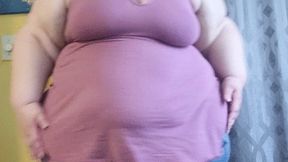 Request - hands free belly jiggles