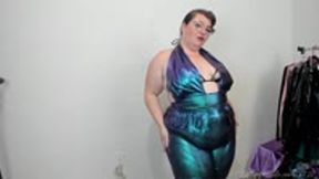 Teal Metallic Snakeskin Fetish Clothing