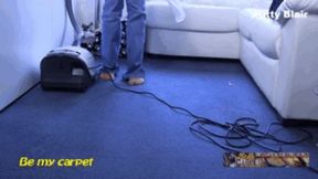Kitty Blair suck guy on carpet merciless until cum close up cam