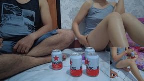 Sexy construction worker gets down with petite teen abstinence breaker