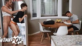 Dad Caught Fucking Friend, Kitchen Table Finale - TWINKPOP