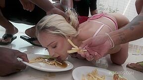 P-sluts Vol.64 Starring Sexy Pet Larissa Leite Enjoys Some Dap 0% Pussy With 4 Big Black Cocks ,puk3 ,cum Swallow, Footjob And Lots Of Piss Drinking