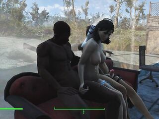 Trio sex with the bride. The Bride Cheats in the Fallout Game - Porno Game, ADULT mods