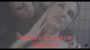 Vampire Autumn Bodell is Captured By Kristy Lee - Vampire Hunter Gives Throat Play With Neck Licking and Neck Biting But Gets Vampire Biting WMV 4K