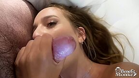 Anna Khara - Italian Newcomer Deepthroats A Knob