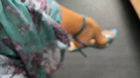 Milah Arches addicted to my blue sandals POV dangling