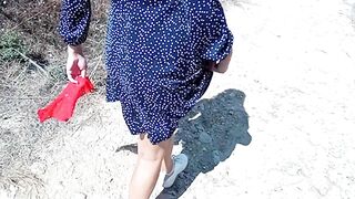 He Fucks my Ex-Wife Outdoors into her Butt. Lustful SexWife Cheats on her Hubby into Nature