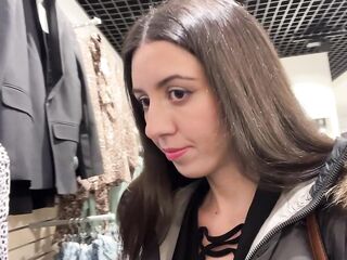 Cumwalk in Public Shopping Mall