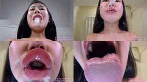 Remi Natsume - Smell of Her Erotic Long Tongue and Spit Part 1 - MOV