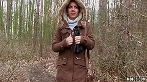Sasha Zima Euro Cutie Banged Outdoors
