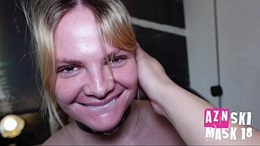 Eager Blonde Slut In Braids Submits To My Asian Cock