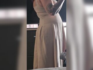 Step son nude with cock out in step mamma room in costume