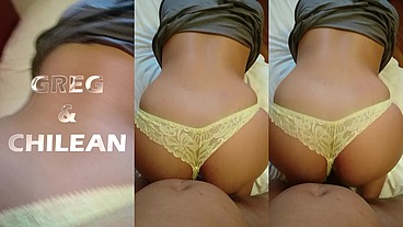 Pinay Filipina Hot Yellow Thong Panties Doggystyle