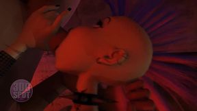 Slutty teen gets her sloppy throat pounded relentlessly by a monster cock🌭 in 3D animation!