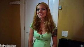Amateur MILF with Big Tits gets Cumshot on Casting Couch