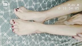 Video of Tits and Feet in Sexy Lingerie