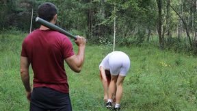 Sultry Russian beauty takes on the stick in the woods, anal&#x1F44C;-to-mallory facial delight