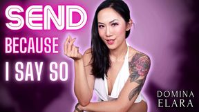Send Because I Say So Full Clip: dominaelara.com