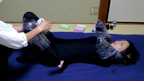Asian Cutie in Kinky Pet Play Bondage