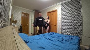 a young student earns extra money helping a guy who has had no sex for a long time