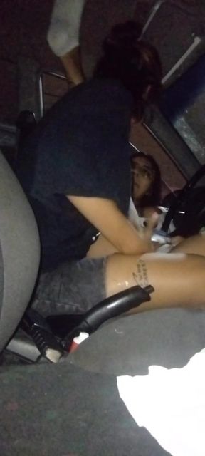 Fingering Her Female Bestie In The Car