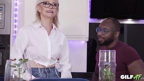 Granny Can't Get Enough of Big Black Cock in Hardcore Interracial Fuck Fest