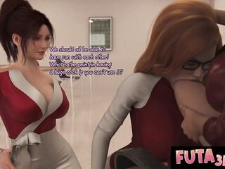 Futa3DX - Succubus Futanari Fuckin Honeys Hard In Library