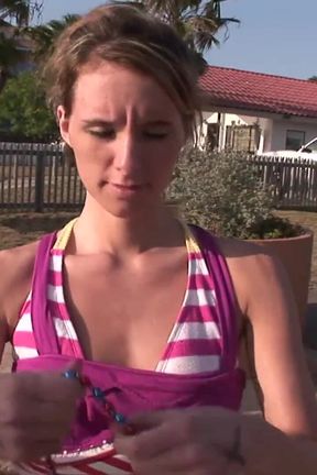 Seven girls get naked around town
