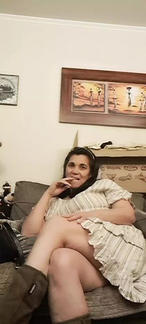 Slut likes to masturbate in front of her stepson&amp;#039;s friends almost uncovered