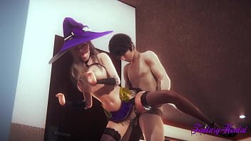 Genshin Impact Hentai - Lisa fucked with cum in her pussy - Japanese manga anime game porn