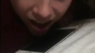 CRAZY TALKING BIMBO LOSES CONTROL WHILE BEING POUNDED BY big black dick