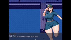 impregnation island [ taboo hentai game ] ep.12 policewoman naked and fucked in the public street !