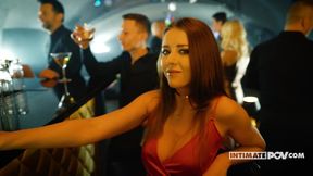 Sybil Aislin Ladies Room Affair - Sybil hookup in public toilet with sexy busty lesbian babe