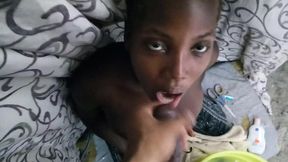 Quivering Dark Meat Slammed by Throbbing Dick&#x1F32D;, Loads of Hot Jizz Floods Young Beauty's Hungry Gullet