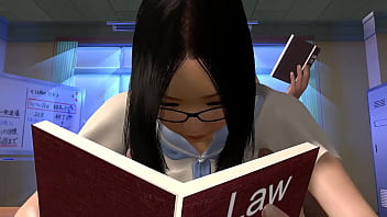 Asian Girl Studying while getting Anal | 3D Hentai