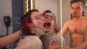 Romantic fuck on the toilet with my stepmom